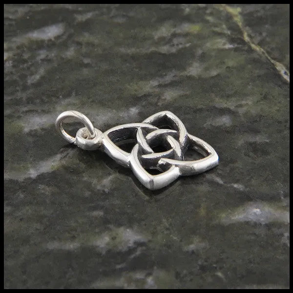 Starlight Knot Pendant in Silver