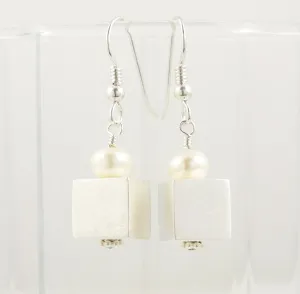 Sterling Cube Earrings