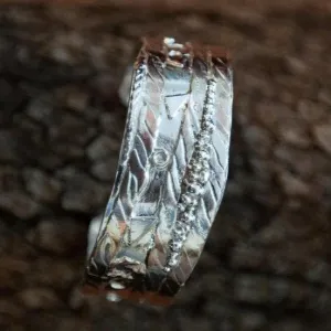 Sterling Silver Mixed Metal Cuff Bracelet
