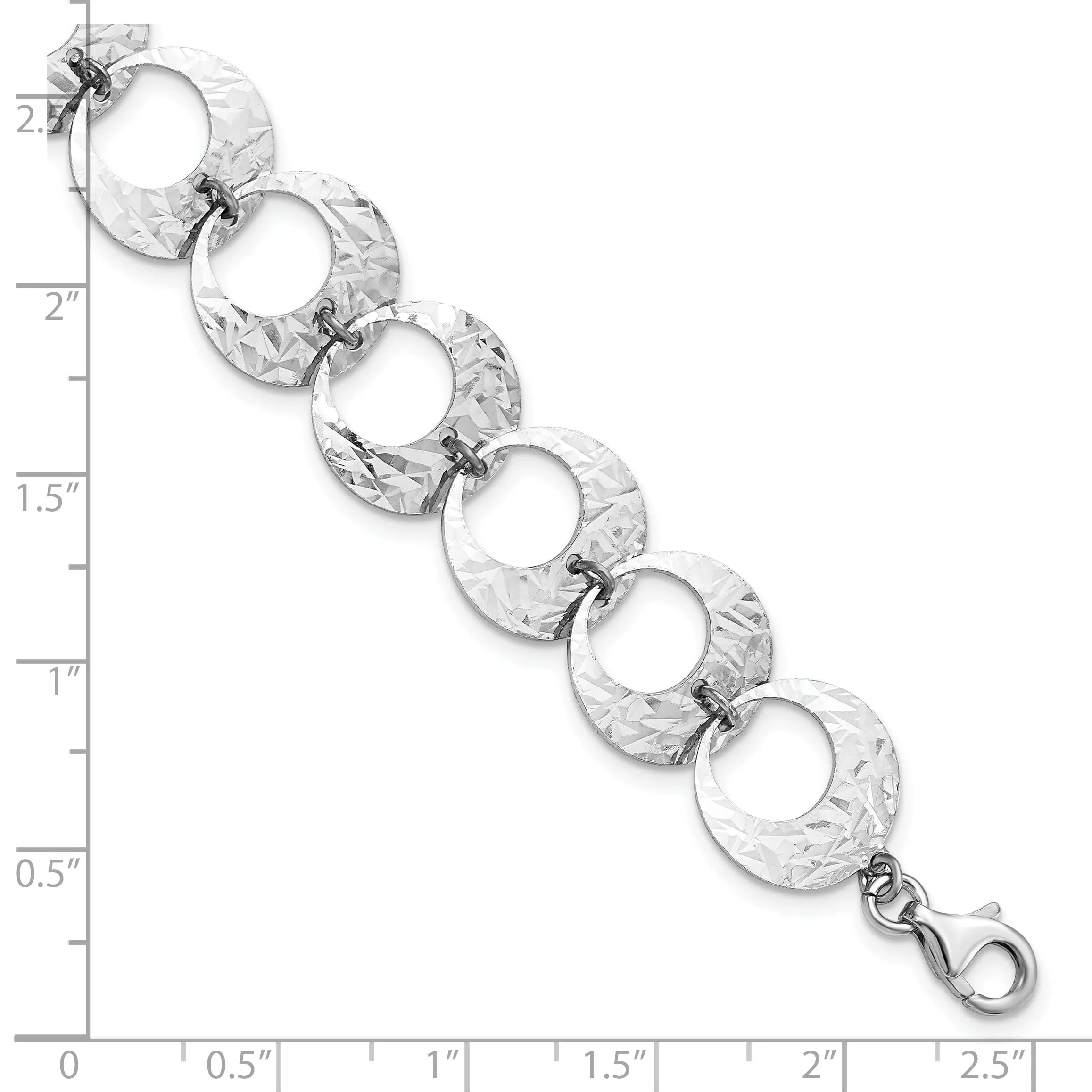 Sterling Silver Polished D.C Bracelet