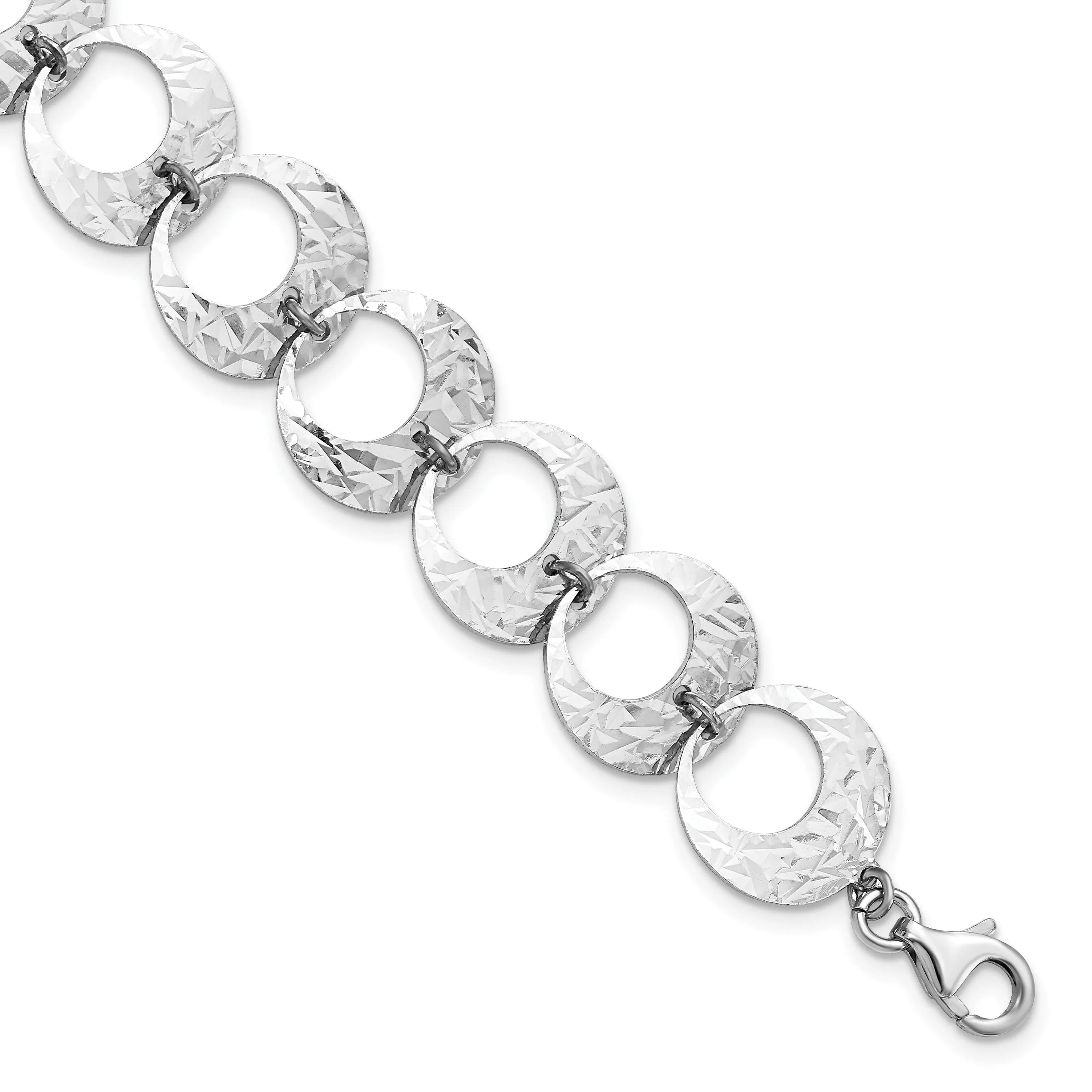Sterling Silver Polished D.C Bracelet