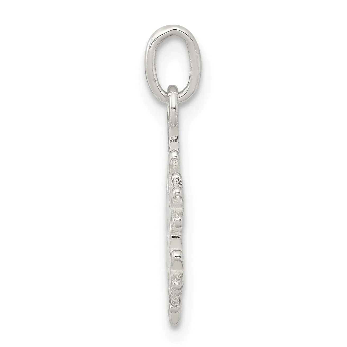 Sterling Silver Polished Snowflake Pendant