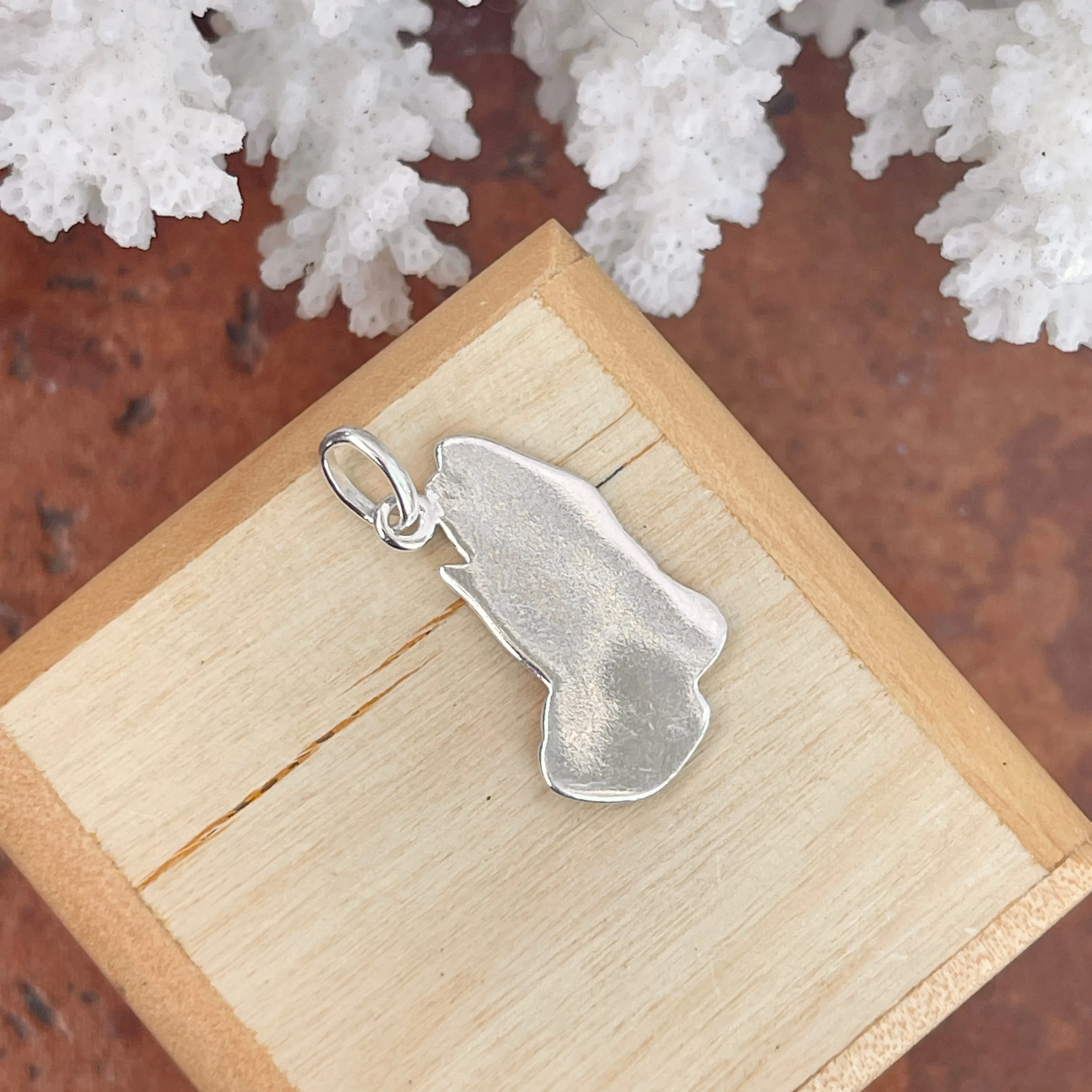 Sterling Silver Praying Hands Pendant Charm