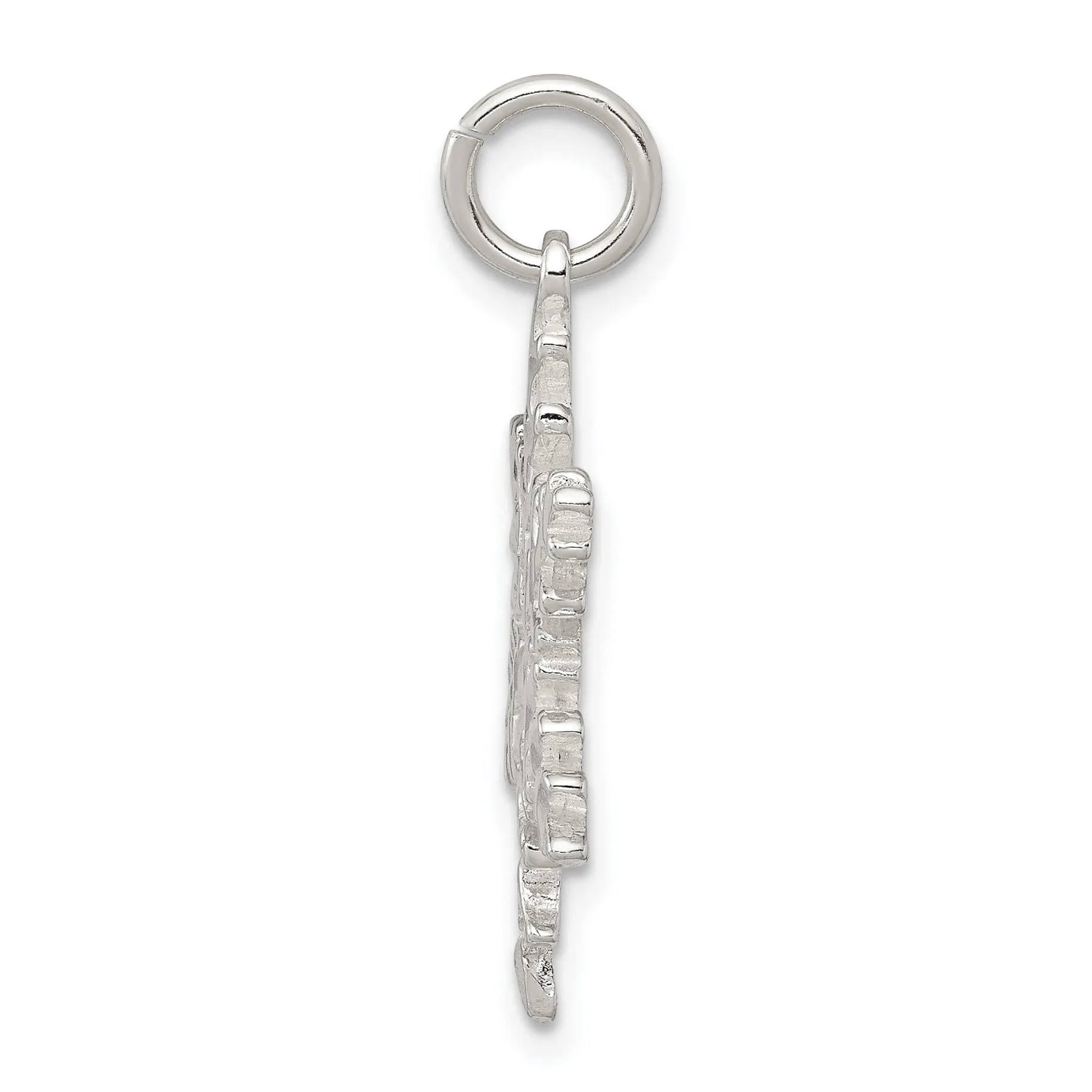 Sterling Silver Snowflake Charm Pendant