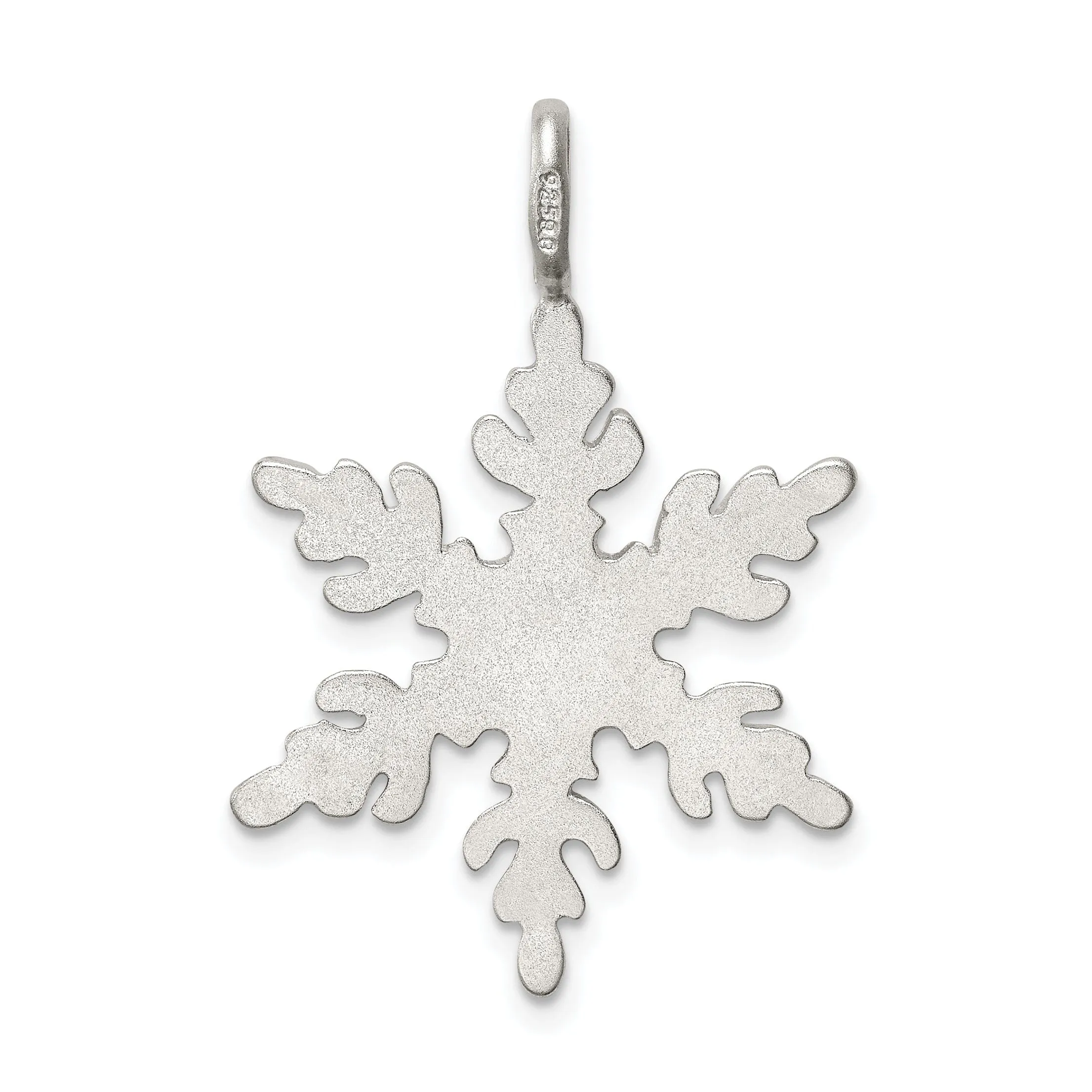 Sterling Silver Snowflake Charm Pendant