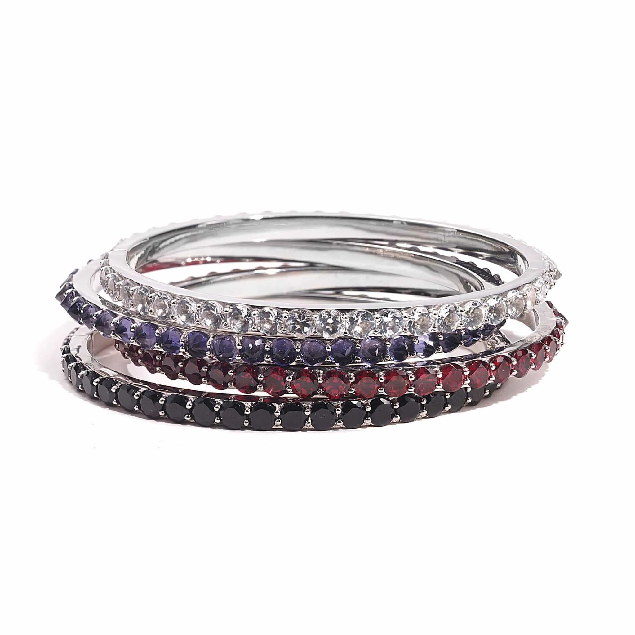 Sterling Silver White Topaz Bracelet