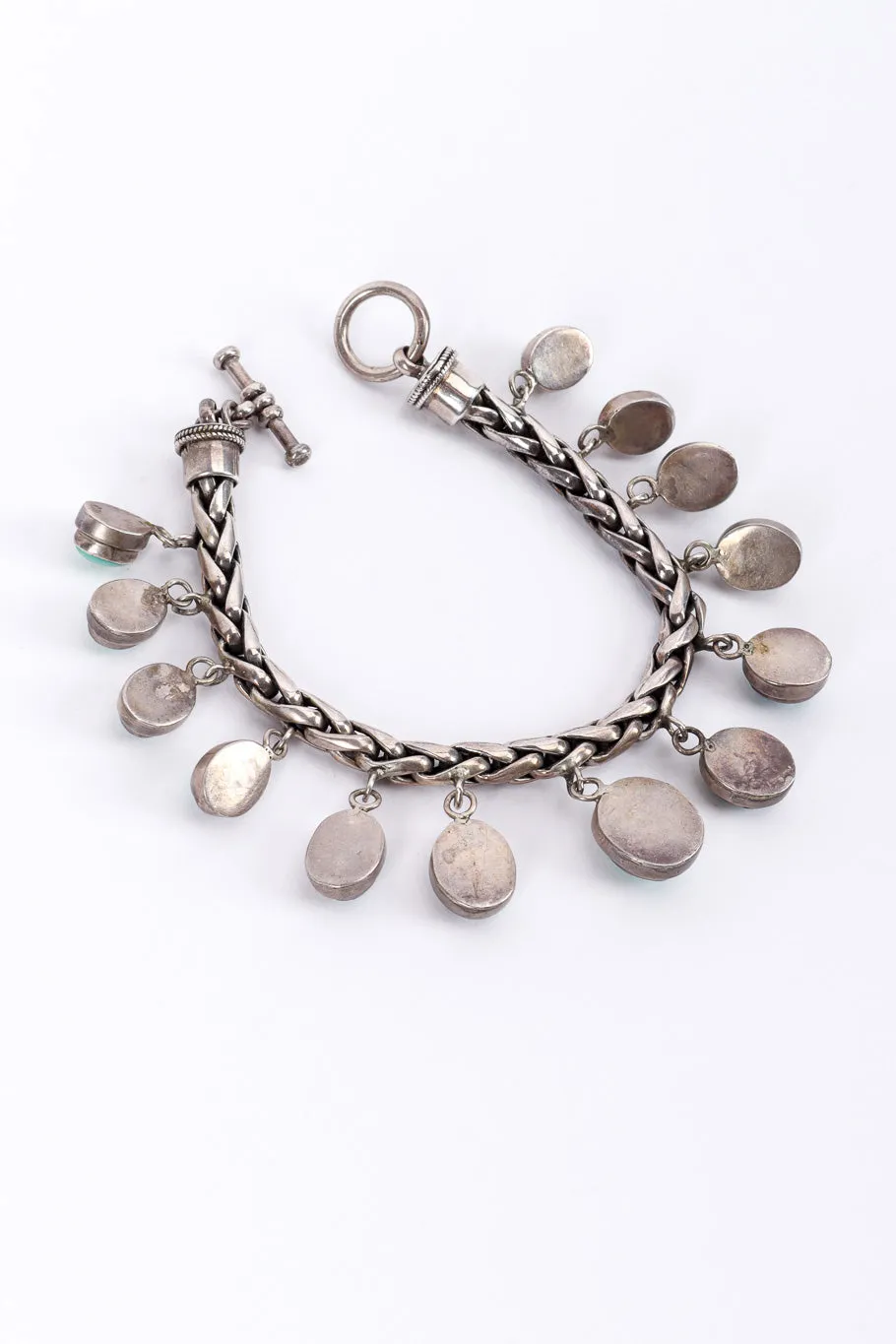 Sterling Turquoise Dangle Bracelet