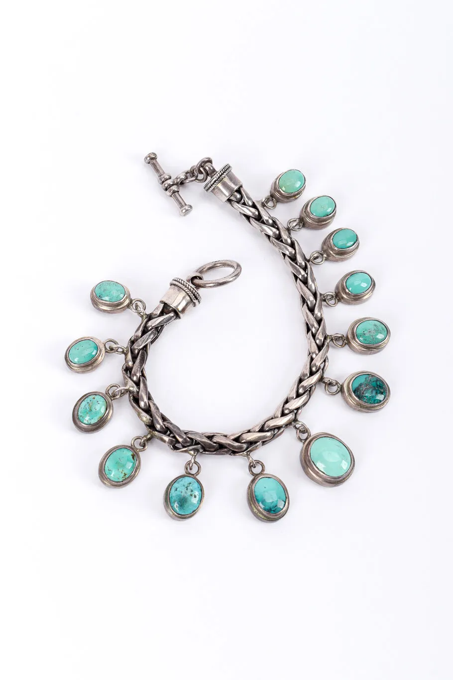 Sterling Turquoise Dangle Bracelet