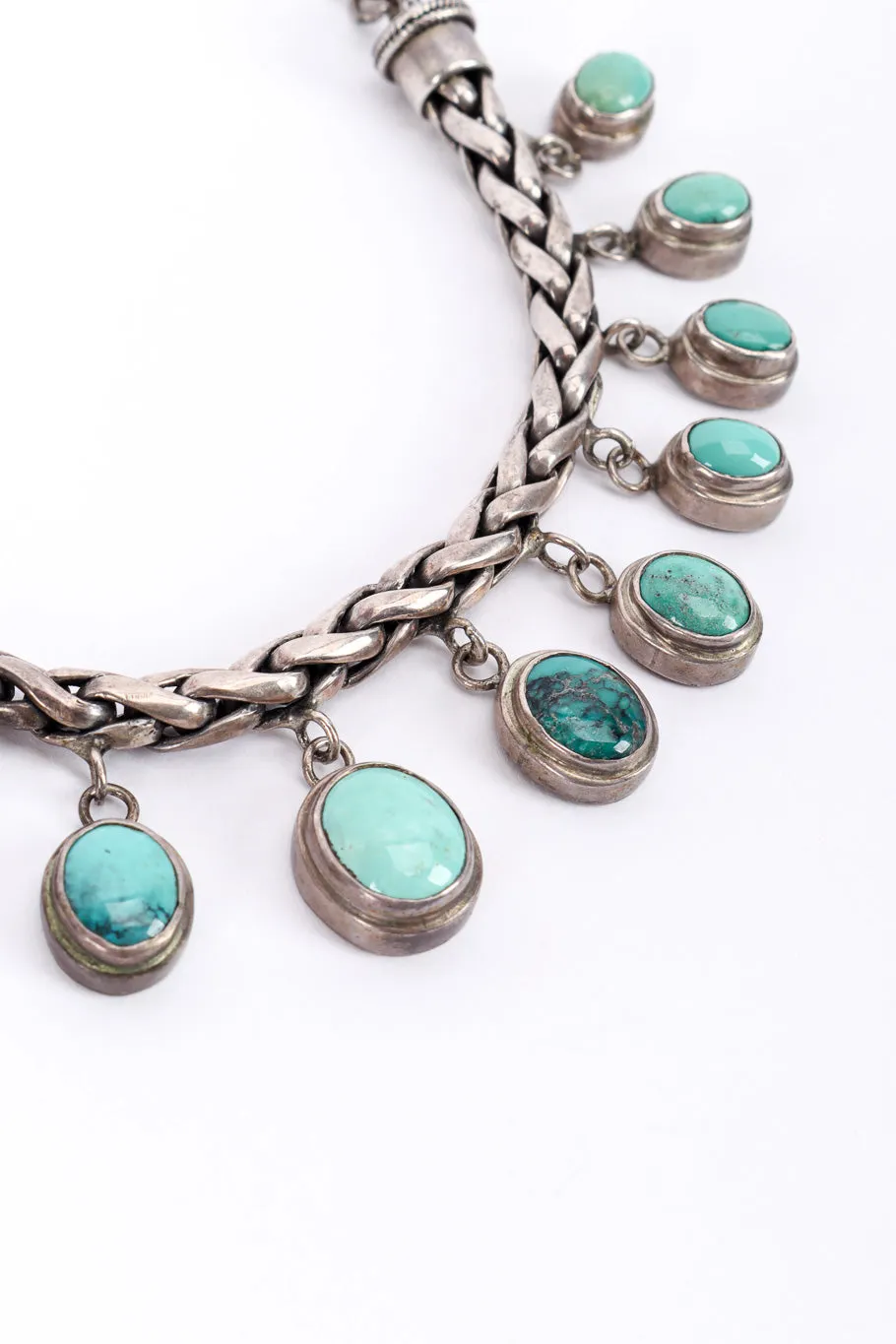 Sterling Turquoise Dangle Bracelet