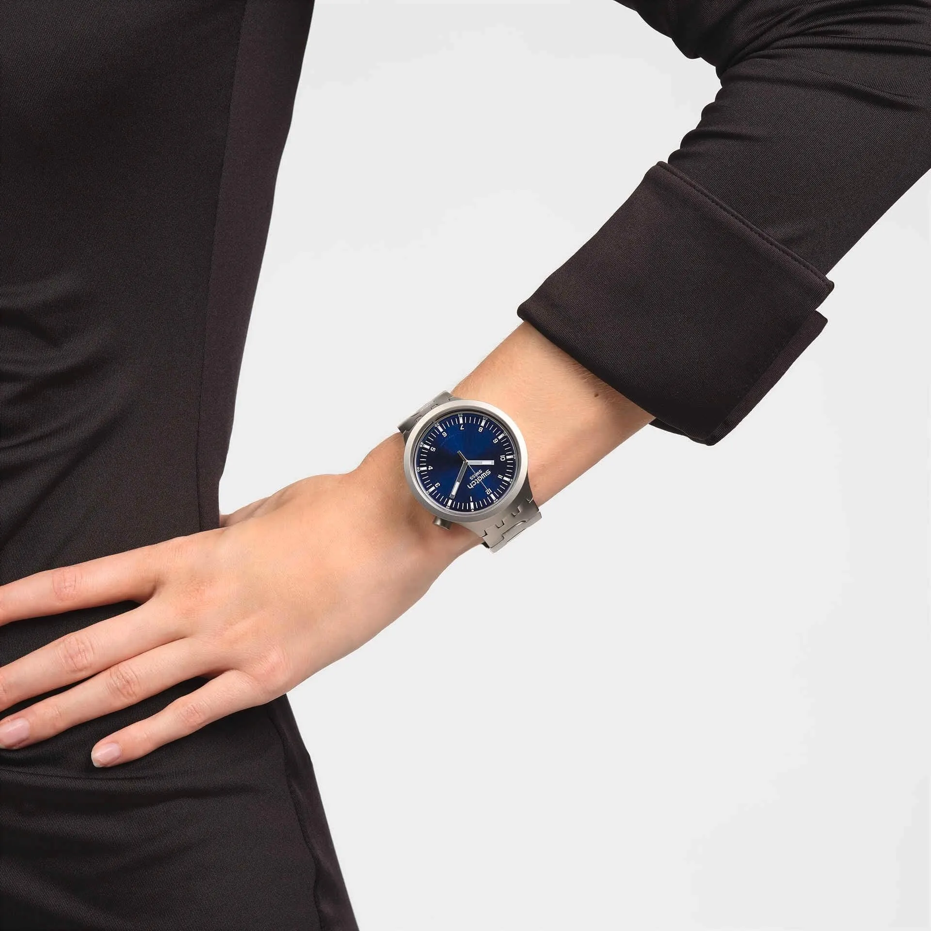 Swatch Indigo Hour Originals Irony Big Bold 47mm SB07S102G