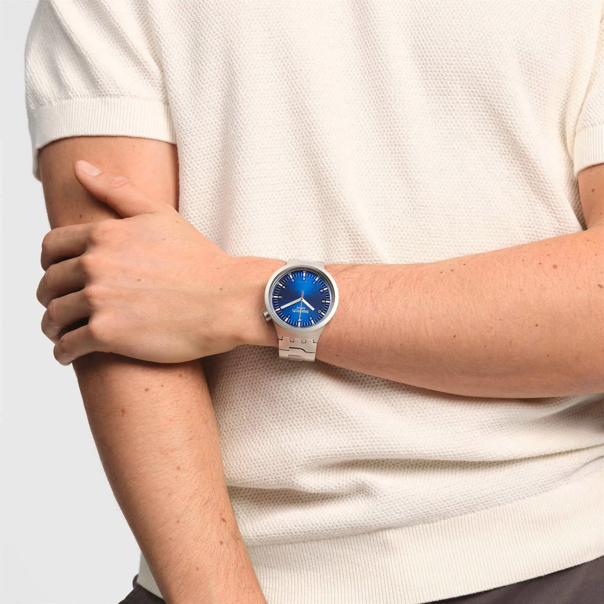 Swatch Indigo Hour Originals Irony Big Bold 47mm SB07S102G