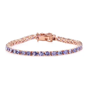 Tanzanite 925 Sterling Silver Tennis Bracelet Jewelry