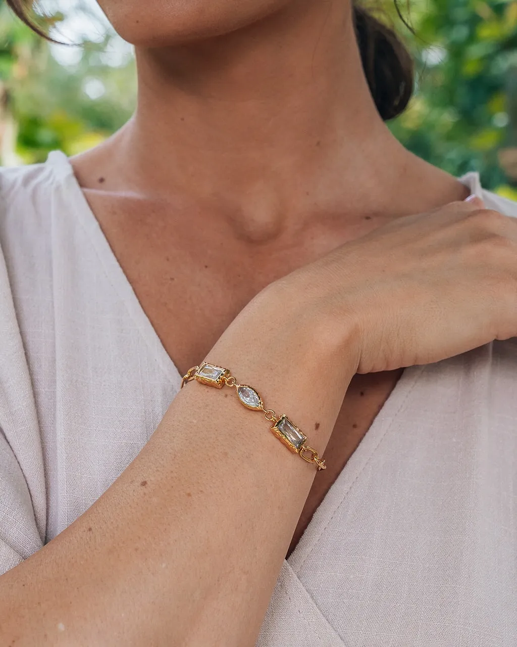 Tate CZ Chain Bracelet