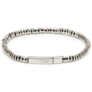 Tateossian Men's PURE THREAD Sterling Silver Bead Bracelet, Silver