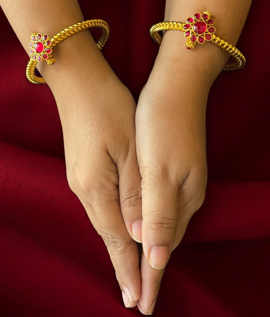 The Aarav Antique Silver Golusu Bracelet (Size/2.4/2.6)