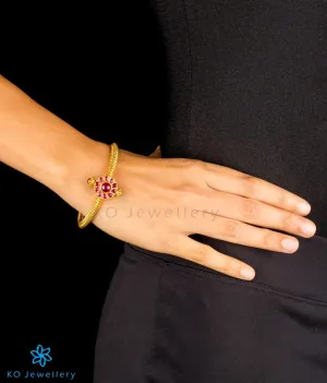The Aarav Antique Silver Golusu Bracelet (Size/2.4/2.6)