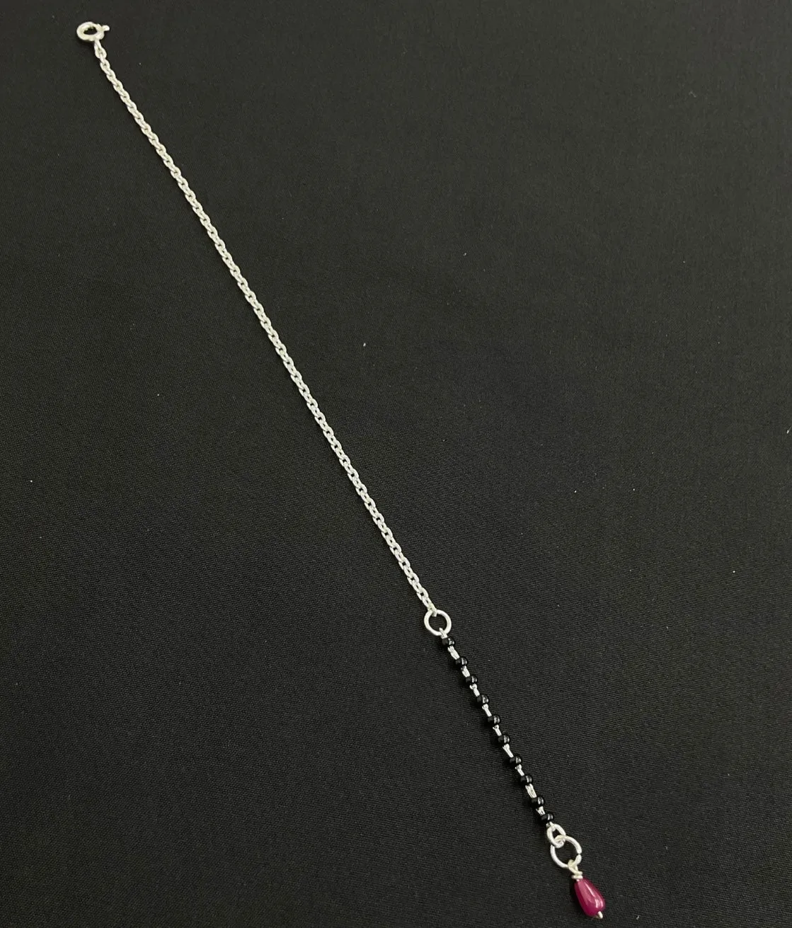 The Zohra Silver Mangalsutra Bracelet