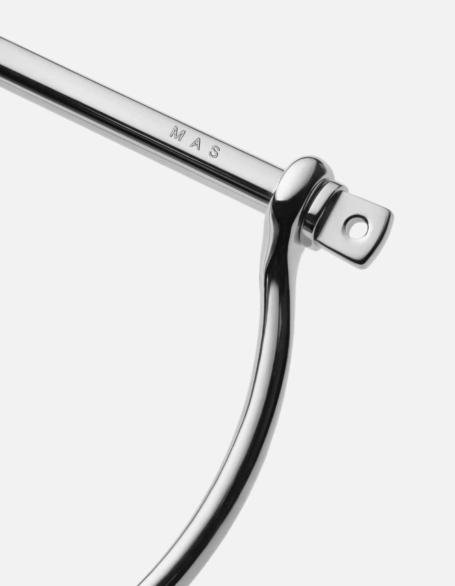 Thin Screw Cuff, Sterling Silver