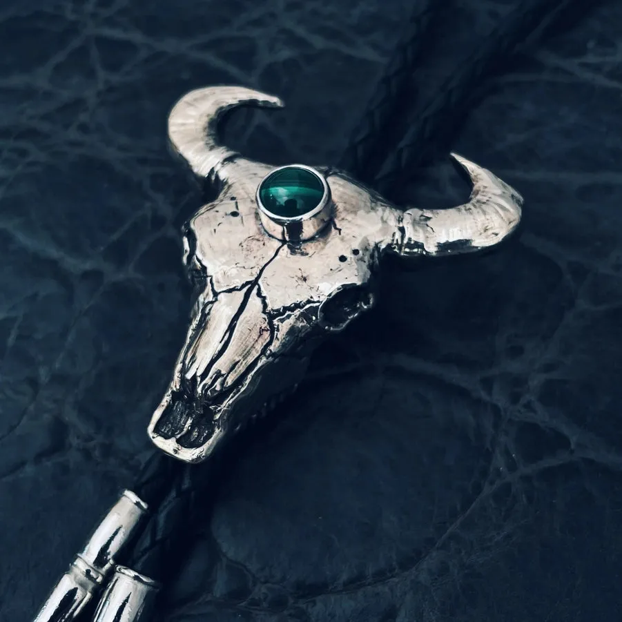 Third Eye Bolo Tie w/Malachite Stone
