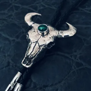 Third Eye Bolo Tie w/Malachite Stone