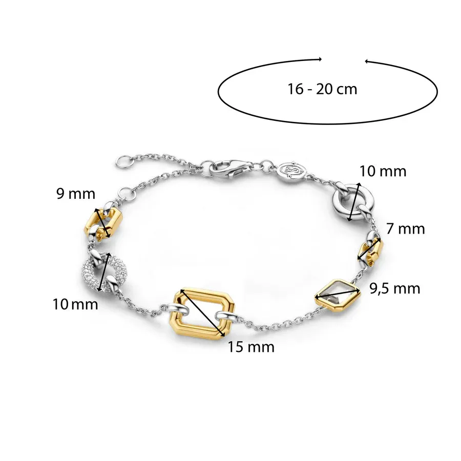 Ti Sento Milano Mixed Tokens Bracelet