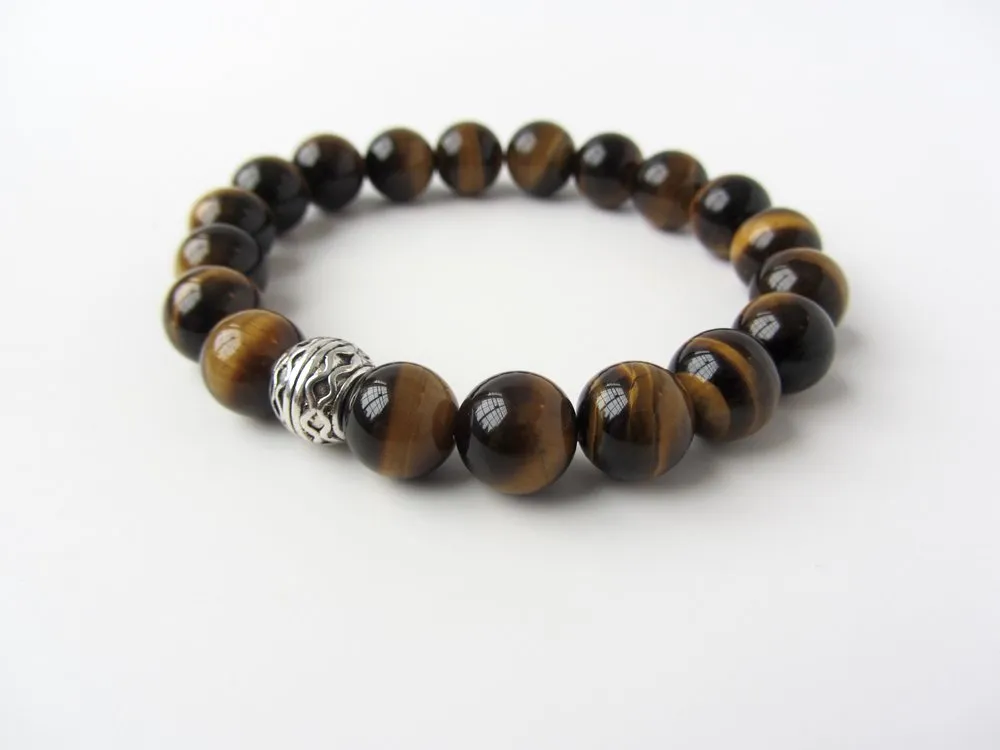 Tiger Eye Mens Bracelet