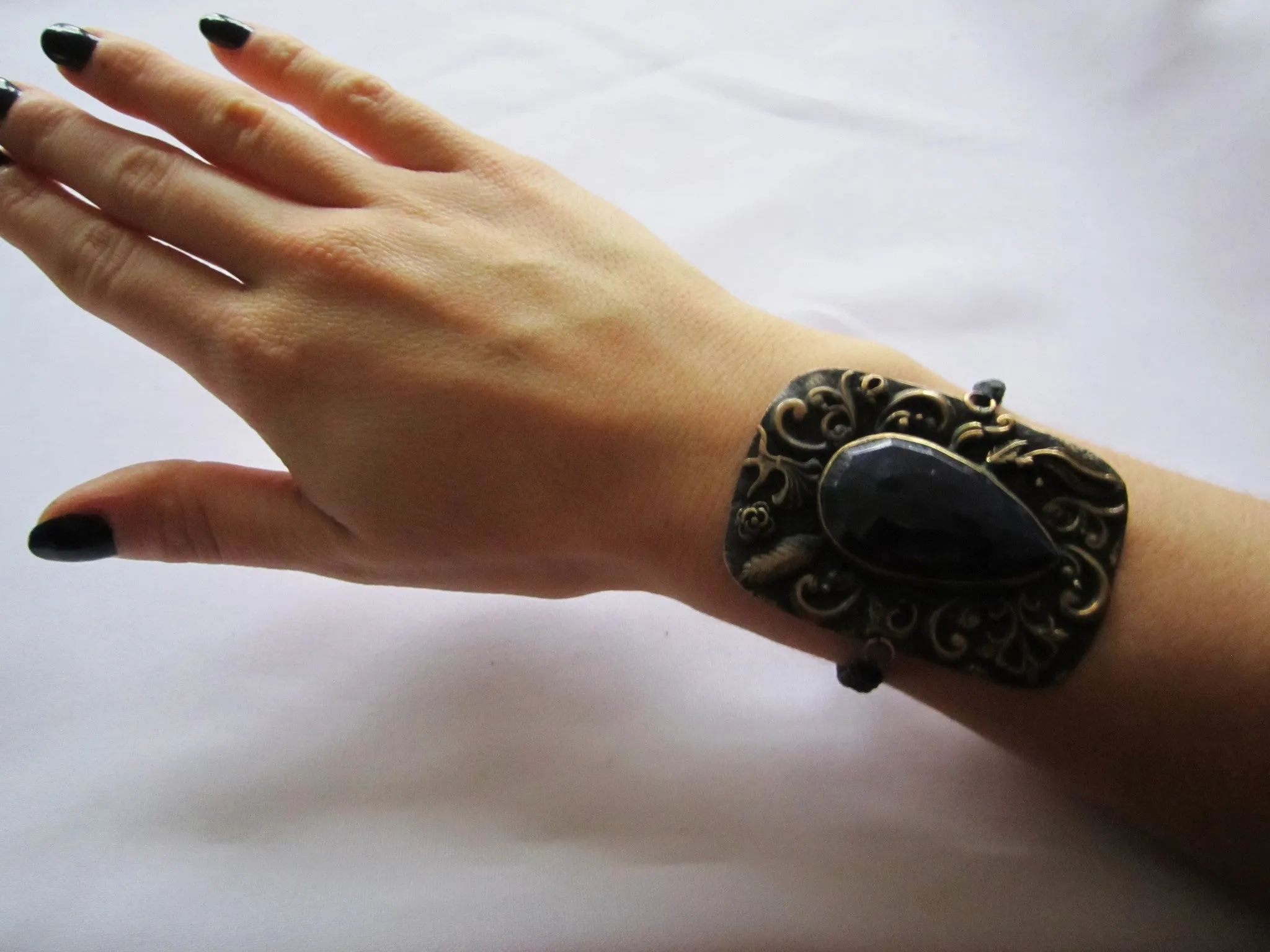 Turkish Bracelet, Sapphire Stone Adjustable Band Bracelet