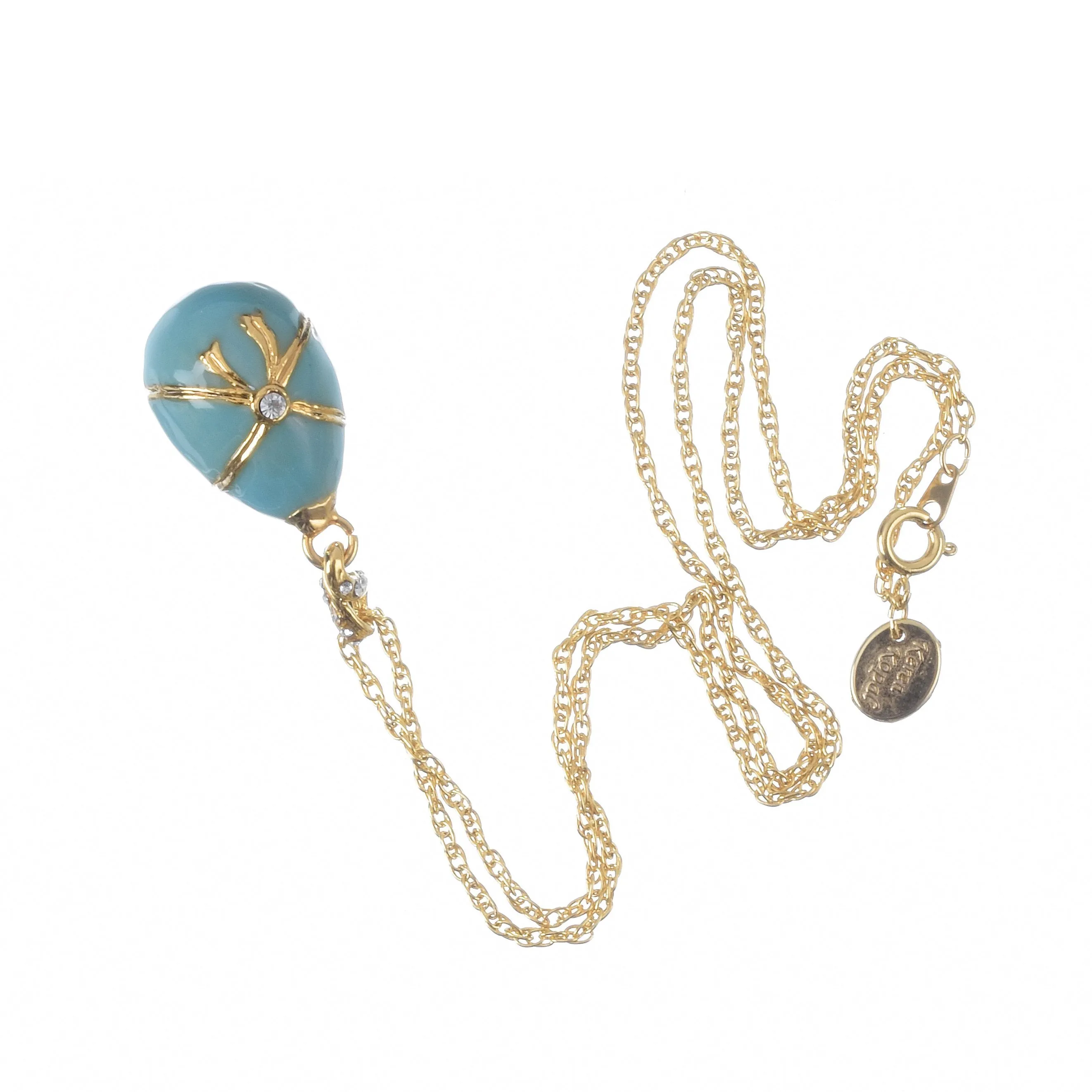 Turquoise Egg Pendant Necklace