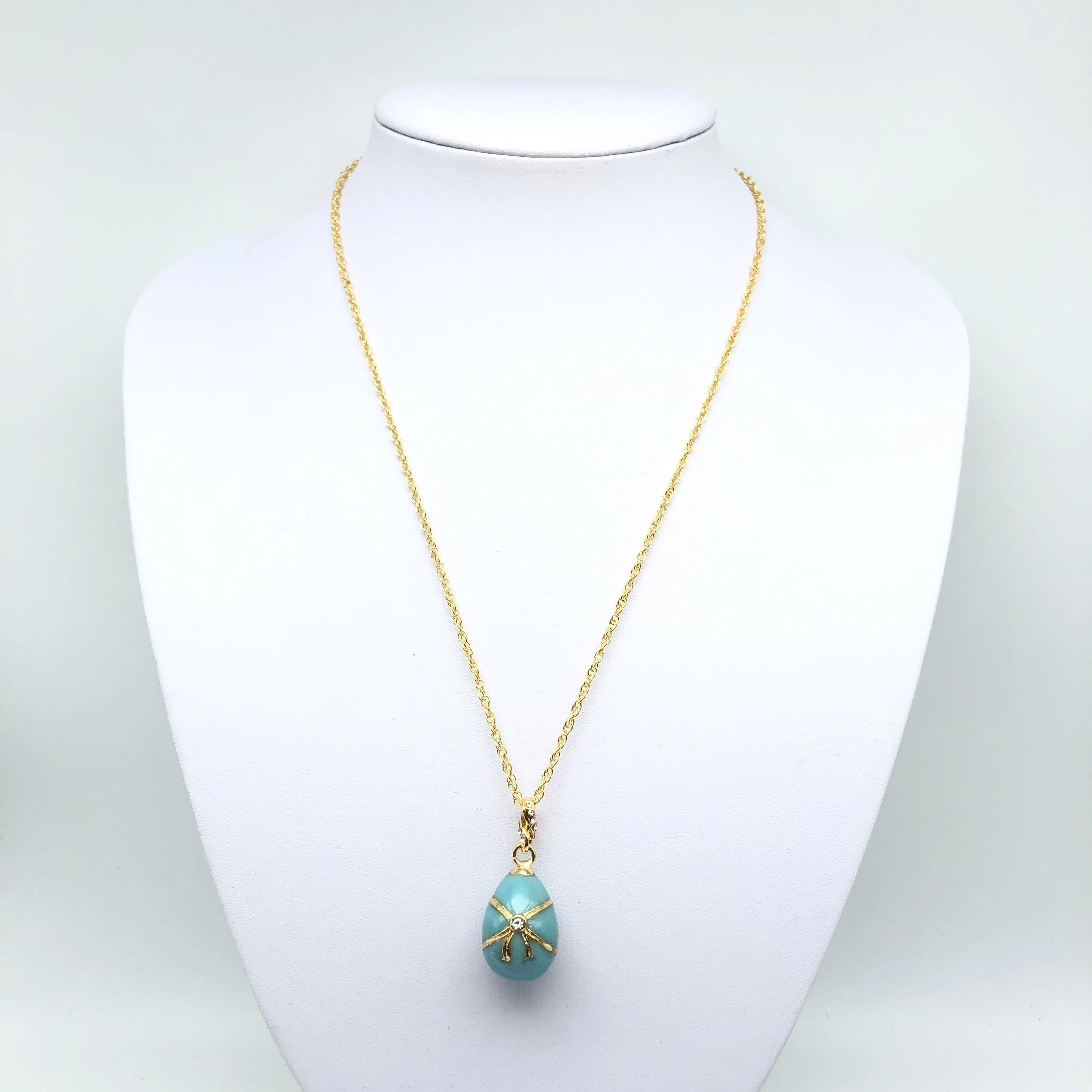 Turquoise Egg Pendant Necklace