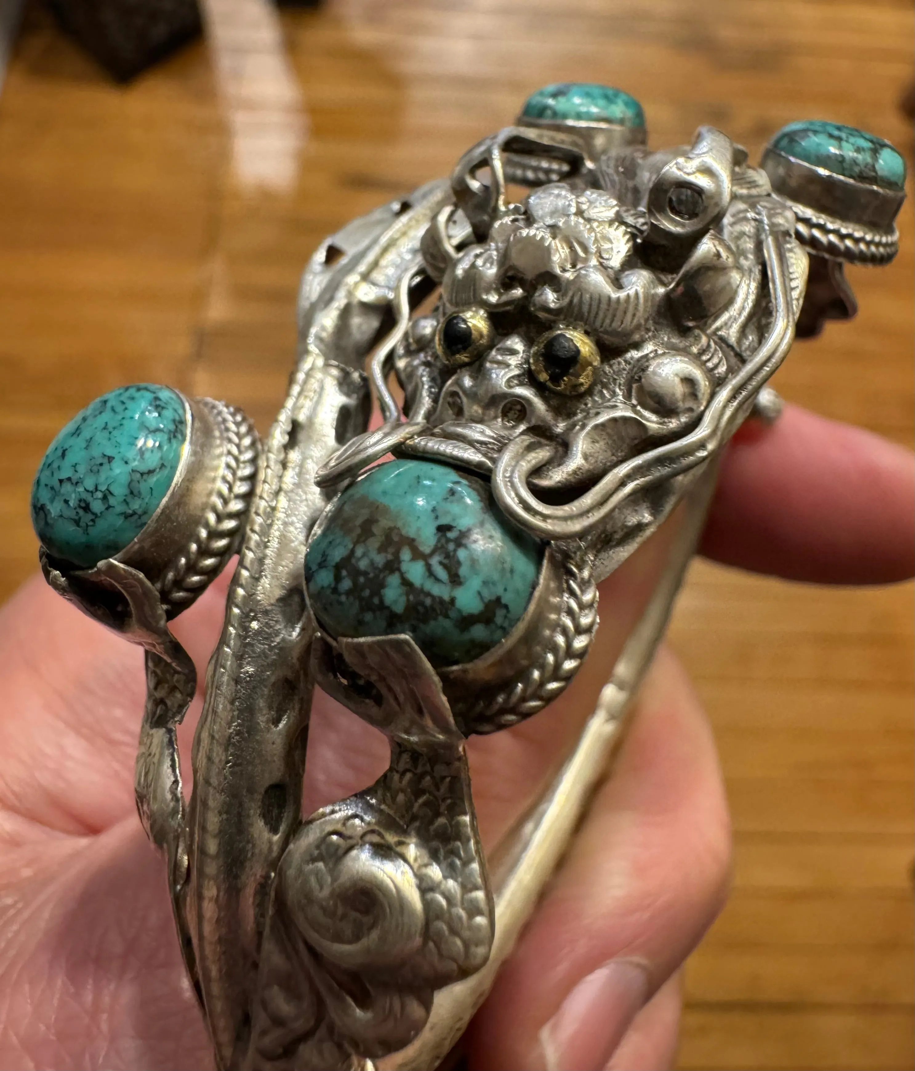 Turquoise Thunder Dragon Bracelet