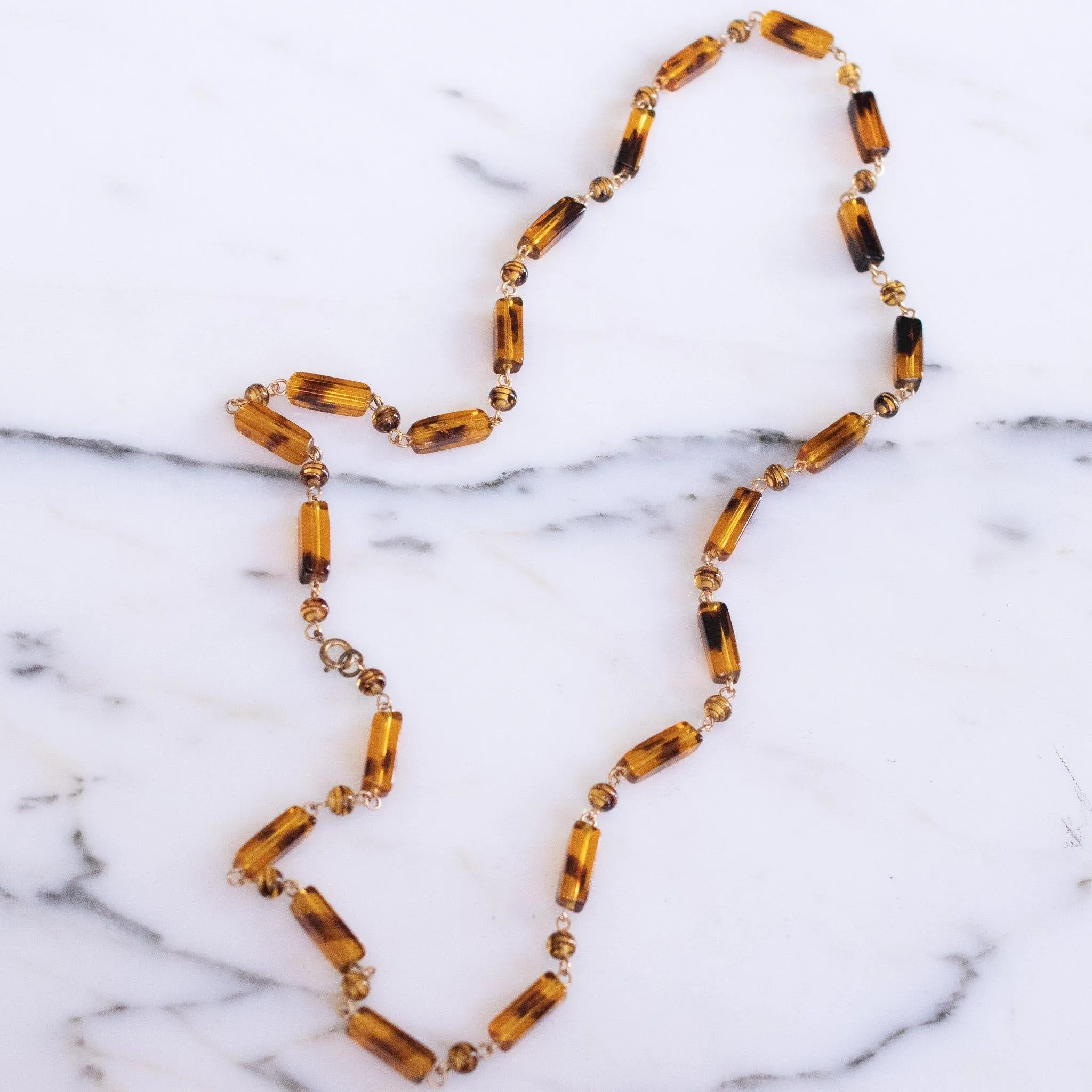 Vintage 1970s Nephrite Jade and Asian Character Barrel Bead Necklace