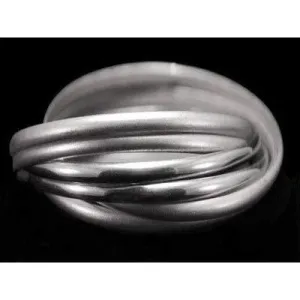 Vintage Silver Tone 6 Interlocking Bracelets 1980S