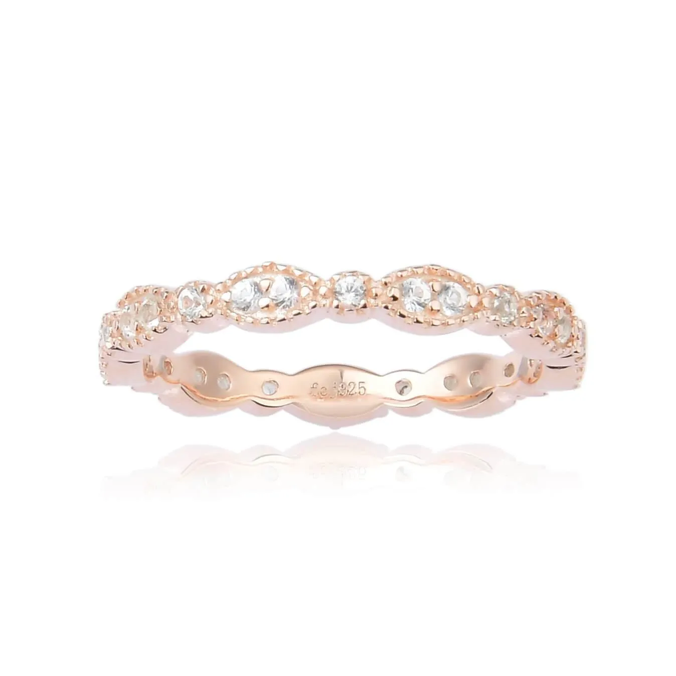 White Sapphire Eternity Ring
