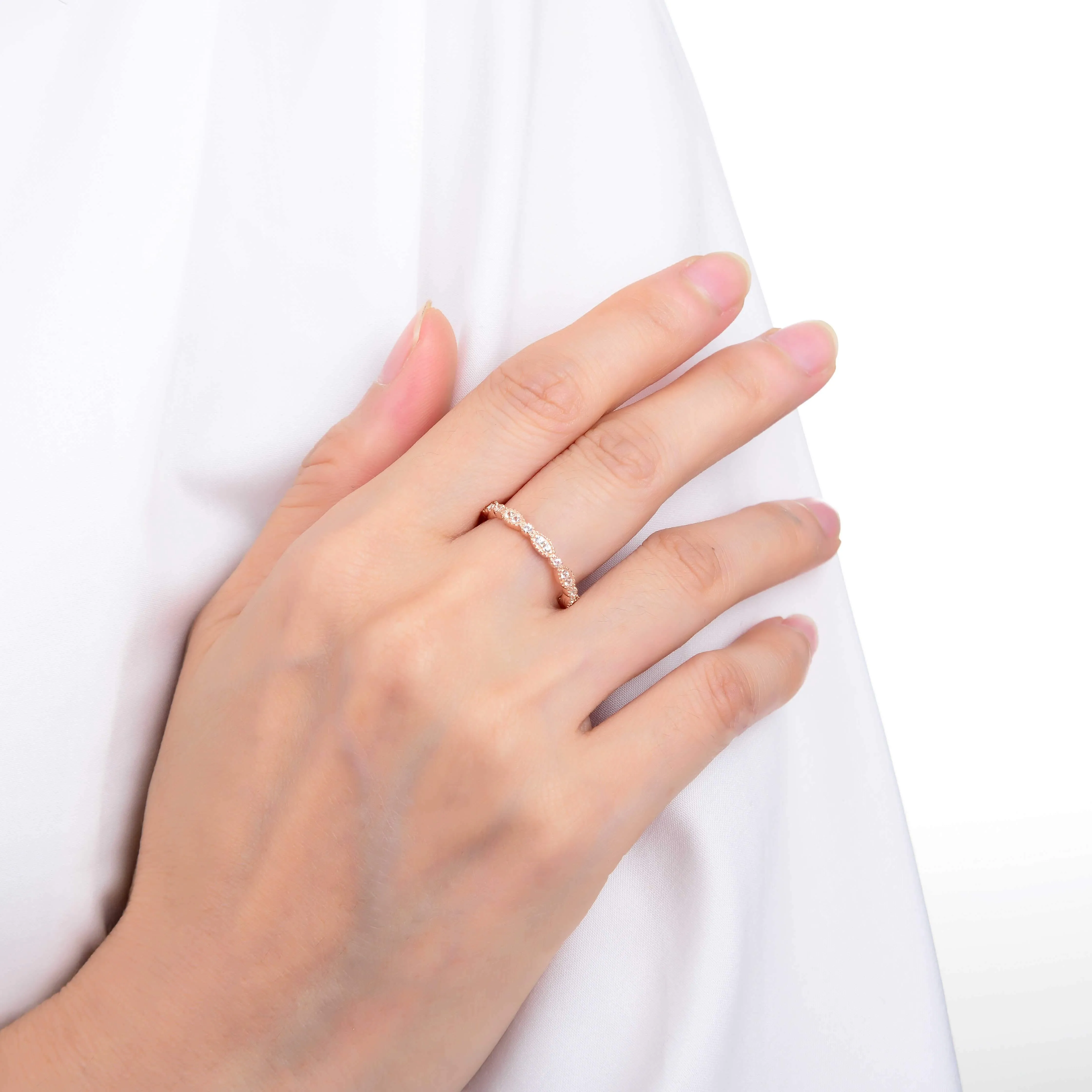 White Sapphire Eternity Ring