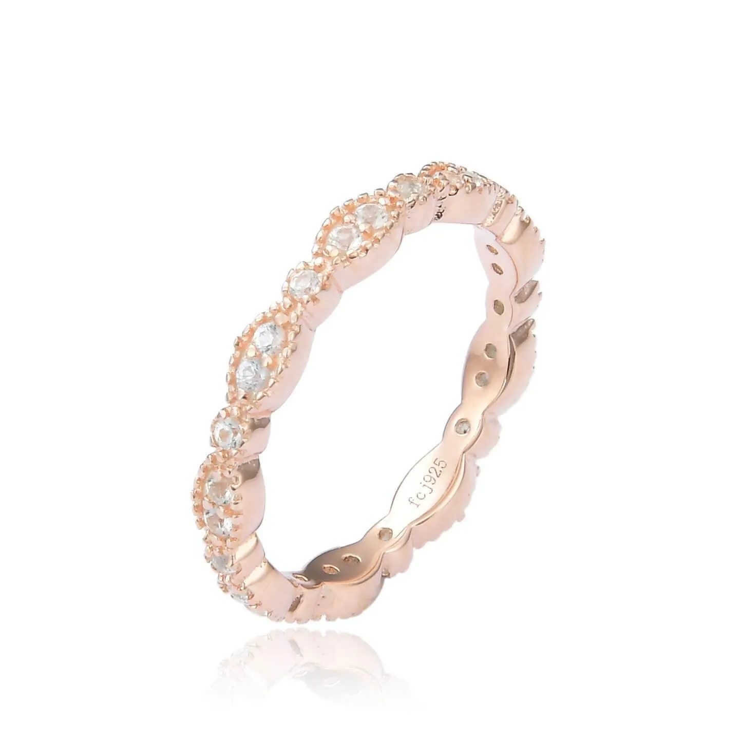 White Sapphire Eternity Ring