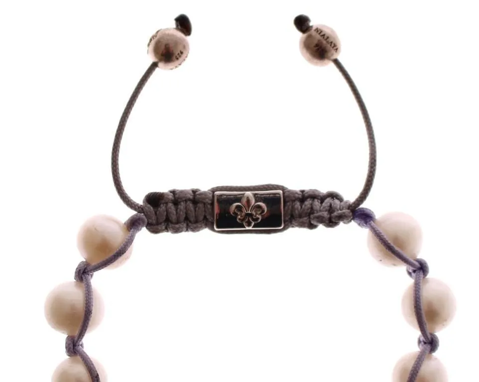 White Sea Pearls CZ 925 Silver Bracelet