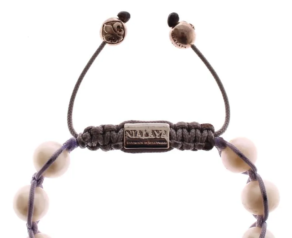 White Sea Pearls CZ 925 Silver Bracelet