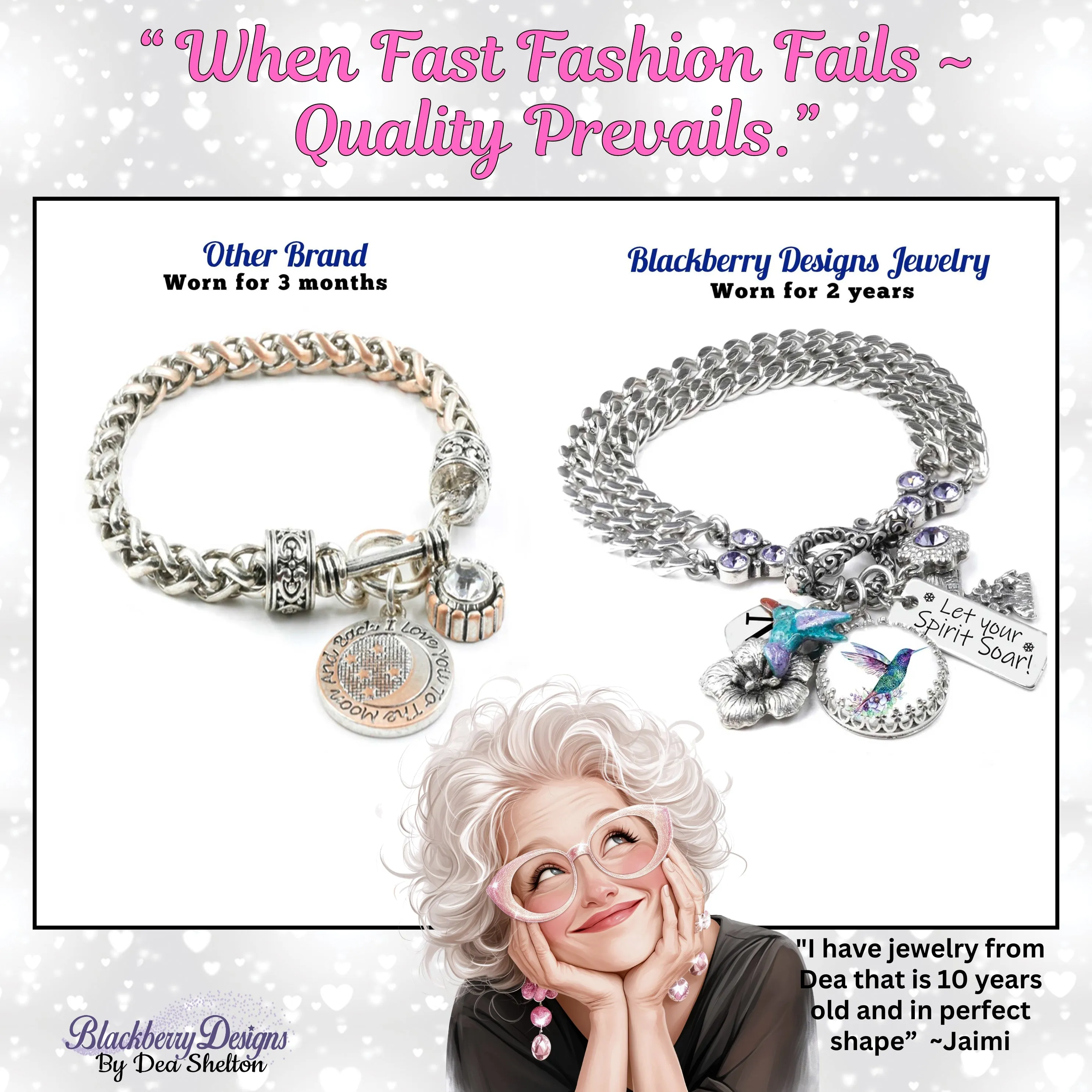 Wildlife Fox charm bracelet