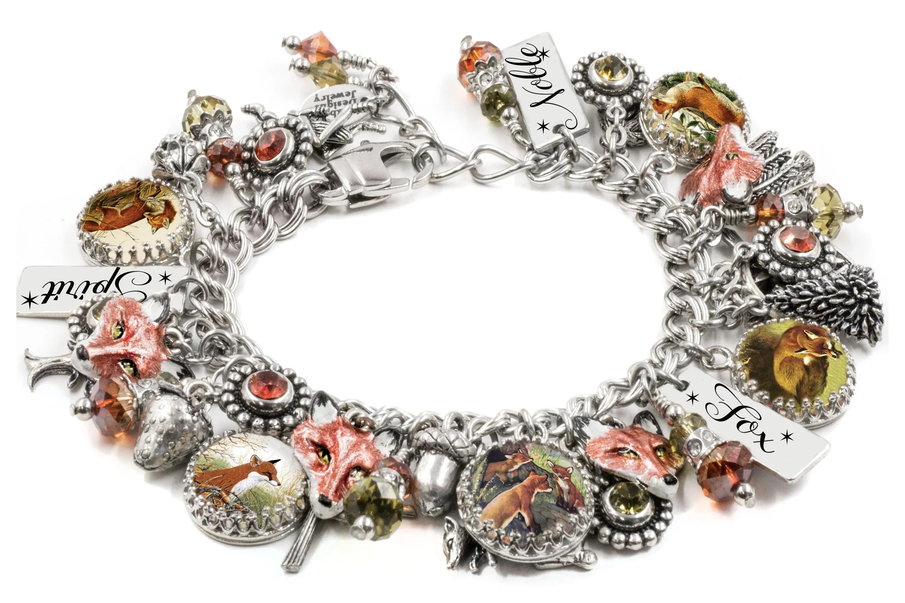 Wildlife Fox charm bracelet