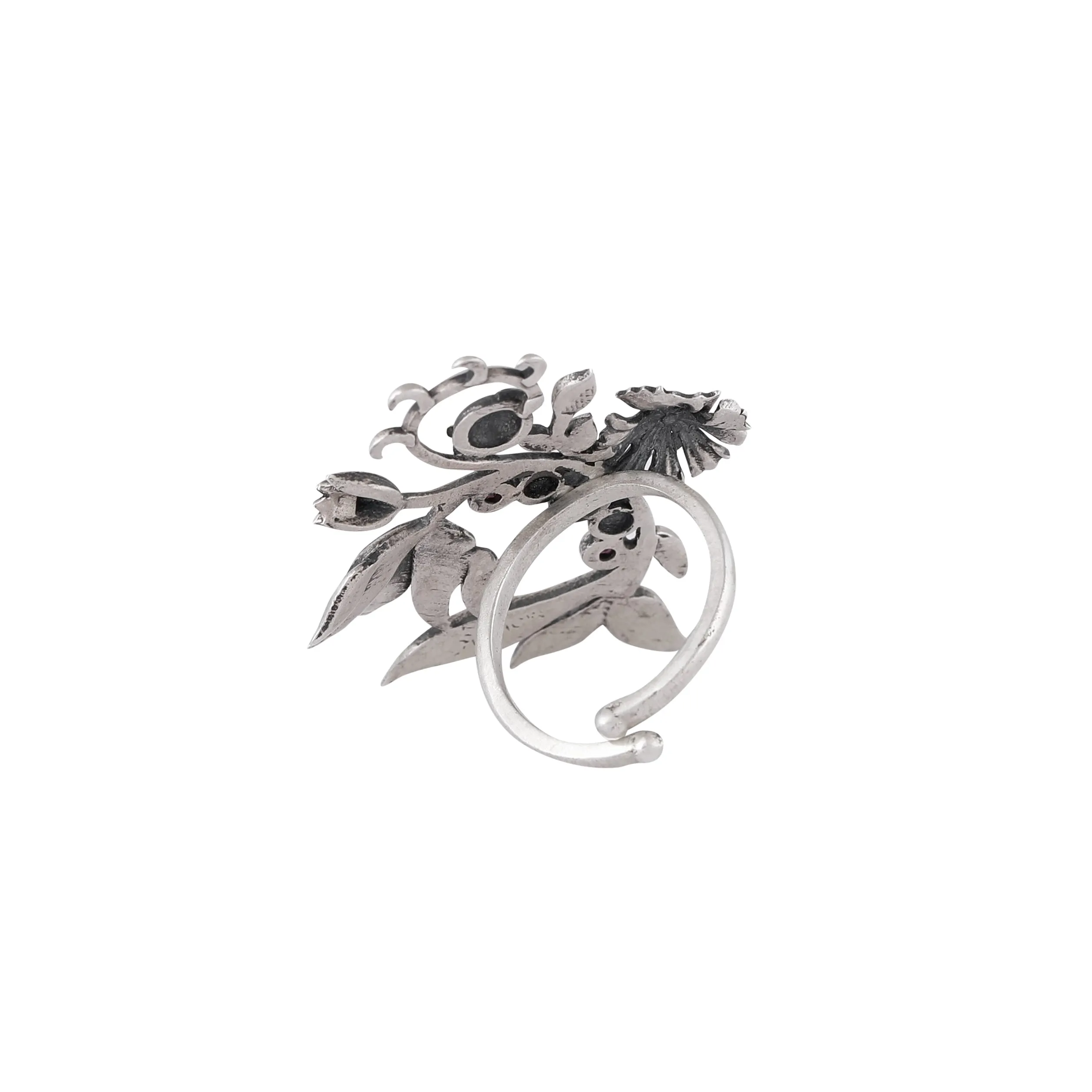 William Morris - Lilly Growing Silver Finger Ring by Moha