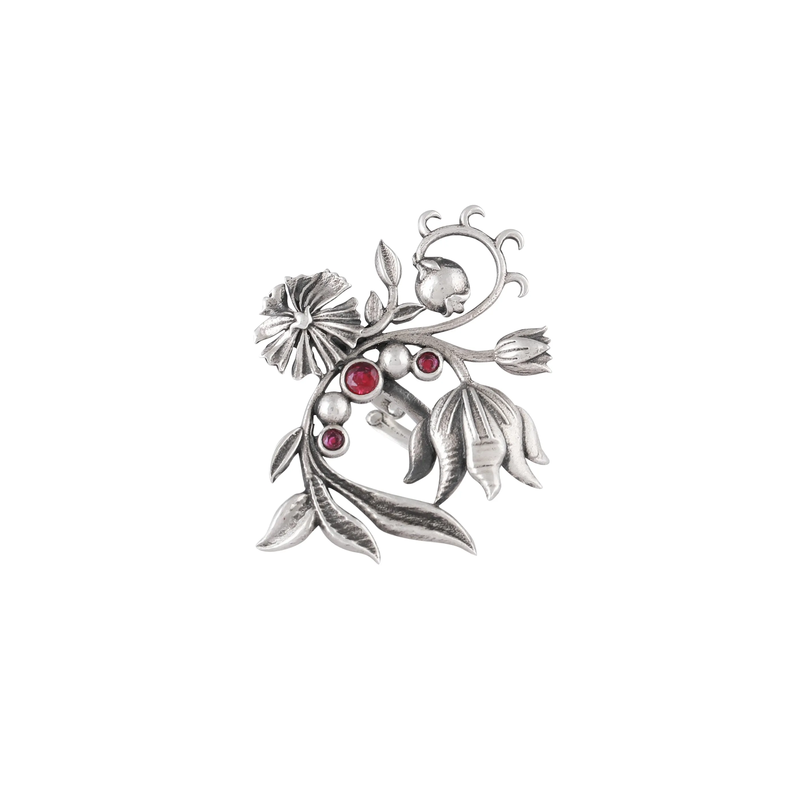 William Morris - Lilly Growing Silver Finger Ring by Moha