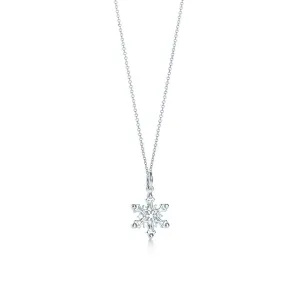 Winter Kiss Snowflake Pendant Necklace
