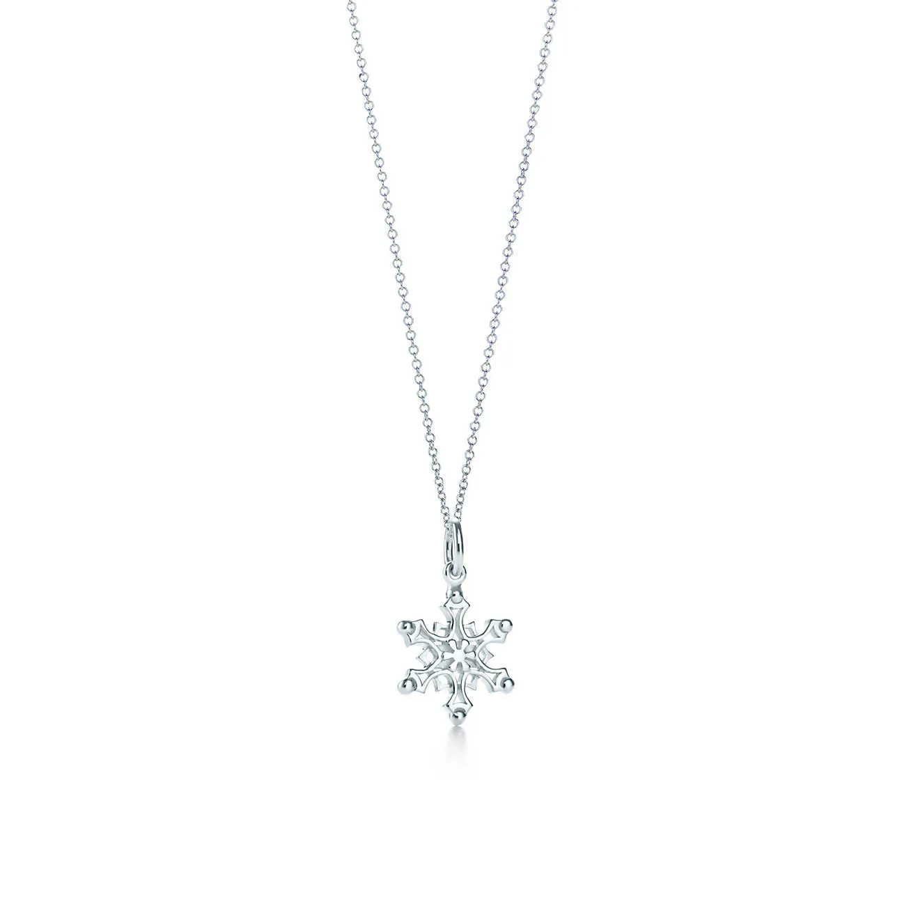 Winter Kiss Snowflake Pendant Necklace