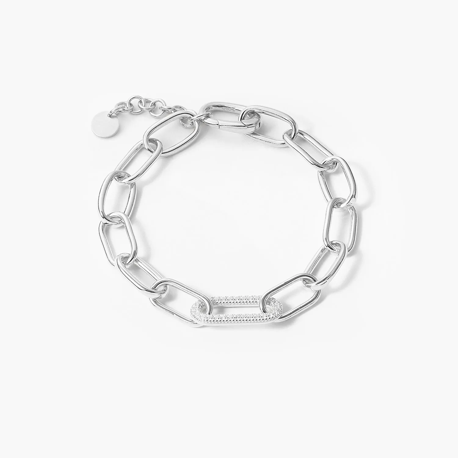Women U Link Bracelet With Stone