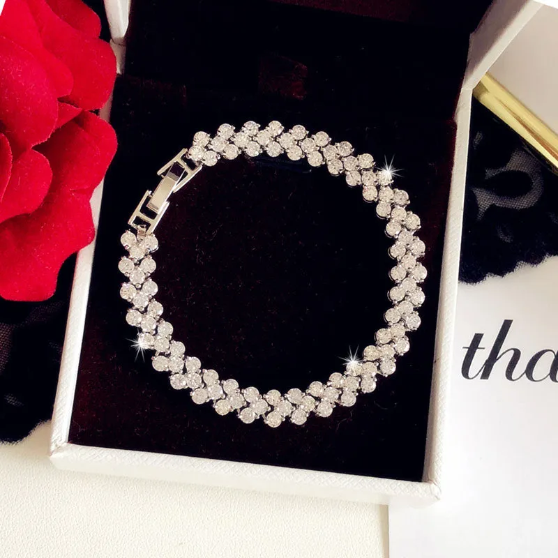 Womens  White Gold Bracelet Fine Jewelry